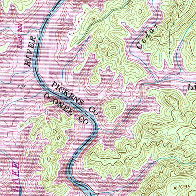 United States Geological Survey Salem, SC (1959, 24000-Scale) digital map