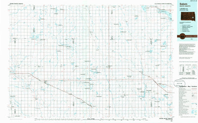 United States Geological Survey Salem, SD (1985, 100000-Scale) digital map