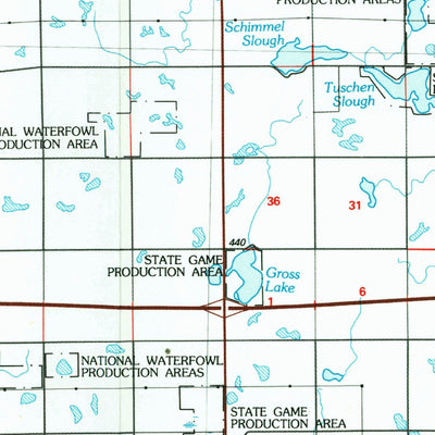 United States Geological Survey Salem, SD (1985, 100000-Scale) digital map