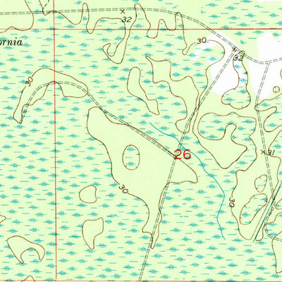 United States Geological Survey Salem SW, FL (1954, 24000-Scale) digital map