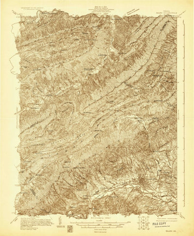 United States Geological Survey Salem, VA (1929, 48000-Scale) digital map