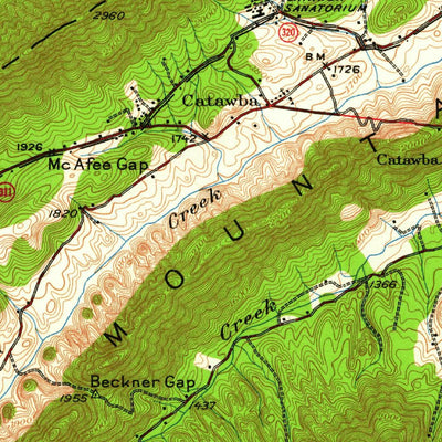 United States Geological Survey Salem, VA (1929, 62500-Scale) digital map
