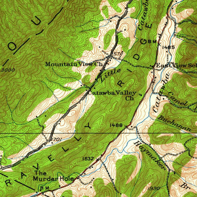 United States Geological Survey Salem, VA (1929, 62500-Scale) digital map