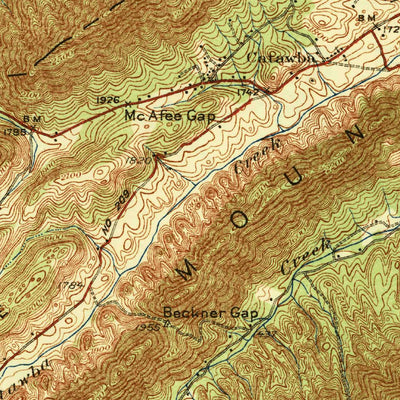 United States Geological Survey Salem, VA (1932, 62500-Scale) digital map