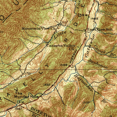 United States Geological Survey Salem, VA (1932, 62500-Scale) digital map