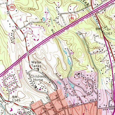 United States Geological Survey Salem, VA (1963, 24000-Scale) digital map