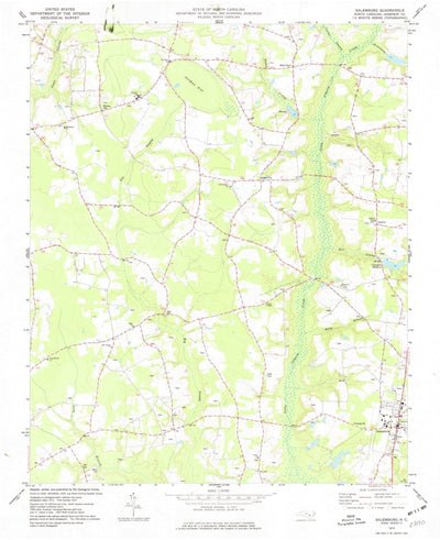 United States Geological Survey Salemburg, NC (1974, 24000-Scale) digital map