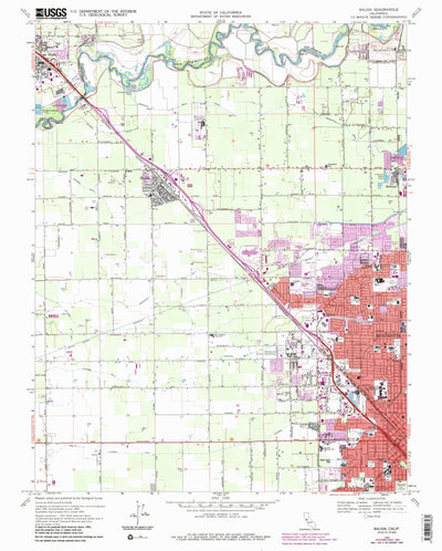 United States Geological Survey Salida, CA (1969, 24000-Scale) digital map