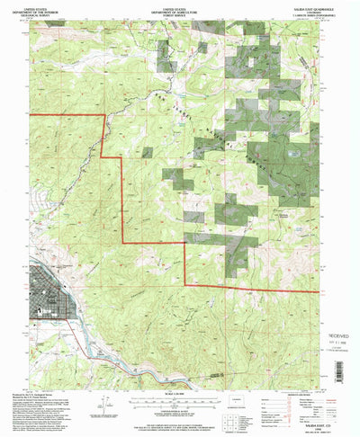 United States Geological Survey Salida East, CO (1994, 24000-Scale) digital map