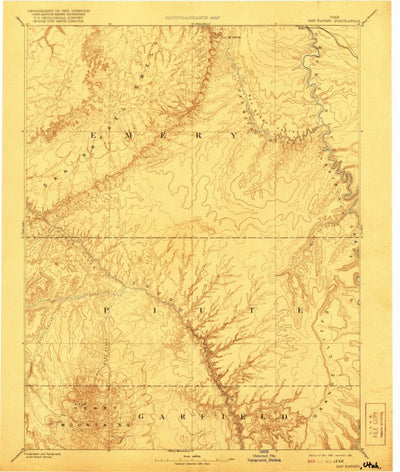 United States Geological Survey Salina E, UT (1885, 250000-Scale) digital map