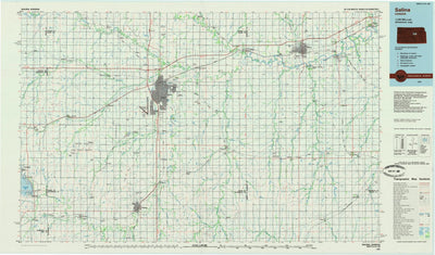 United States Geological Survey Salina, KS (1985, 100000-Scale) digital map