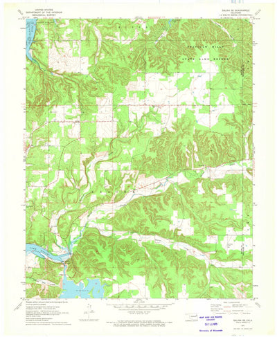 United States Geological Survey Salina SE, OK (1971, 24000-Scale) digital map