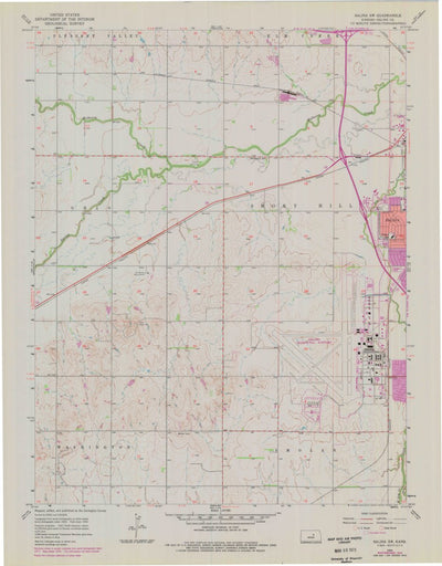 United States Geological Survey Salina SW, KS (1955, 24000-Scale) digital map