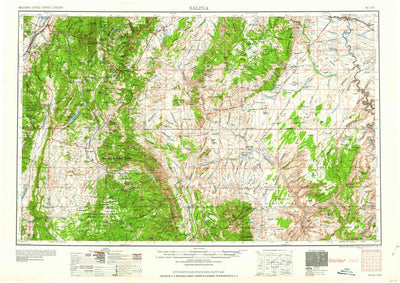 United States Geological Survey Salina, UT (1960, 250000-Scale) digital map