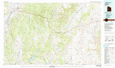 United States Geological Survey Salina, UT (1980, 100000-Scale) digital map