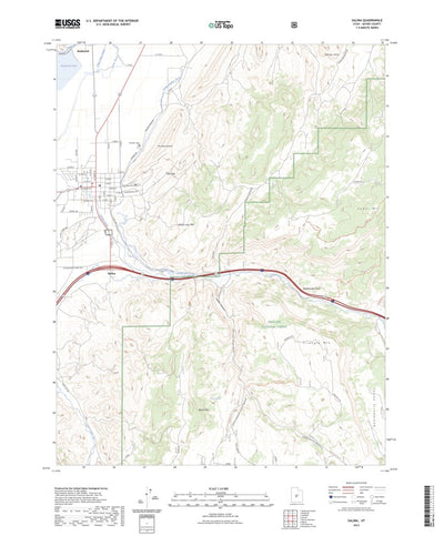 United States Geological Survey Salina, UT (2023, 24000-Scale) digital map