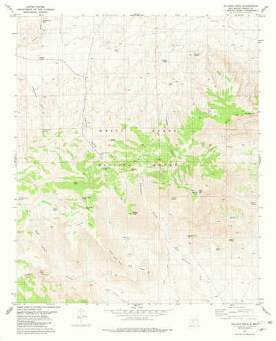 United States Geological Survey Salinas Peak, NM (1981, 24000-Scale) digital map