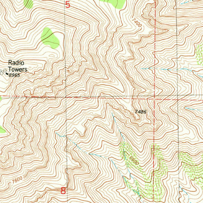United States Geological Survey Salinas Peak, NM (1981, 24000-Scale) digital map