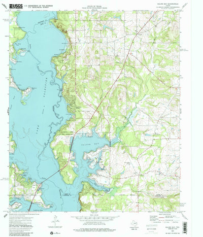 United States Geological Survey Saline Bay, TX (1973, 24000-Scale) digital map