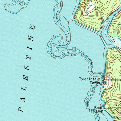 United States Geological Survey Saline Bay, TX (1973, 24000-Scale) digital map