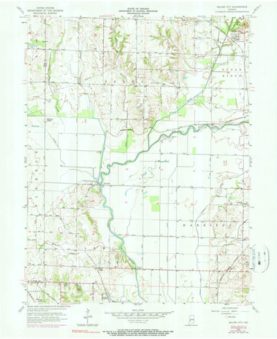 United States Geological Survey Saline City, IN (1957, 24000-Scale) digital map