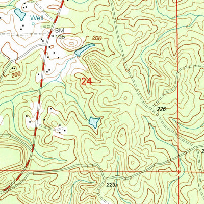 United States Geological Survey Saline, LA (2003, 24000-Scale) digital map