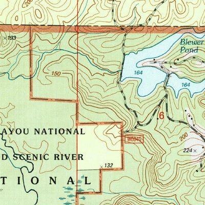 United States Geological Survey Saline, LA (2003, 24000-Scale) digital map