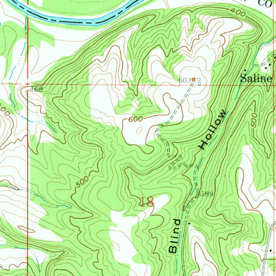 United States Geological Survey Saline Mines, IL-KY (1959, 24000-Scale) digital map