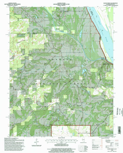 United States Geological Survey Saline Mines, IL-KY (1996, 24000-Scale) digital map