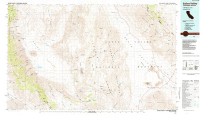 United States Geological Survey Saline Valley, CA-NV (1985, 100000-Scale) digital map