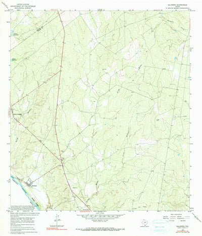 United States Geological Survey Salineno, TX (1965, 24000-Scale) digital map
