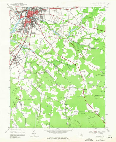 United States Geological Survey Salisbury, MD (1942, 24000-Scale) digital map