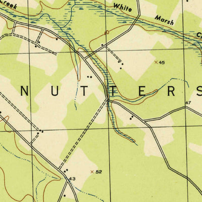United States Geological Survey Salisbury, MD (1943, 31680-Scale) digital map