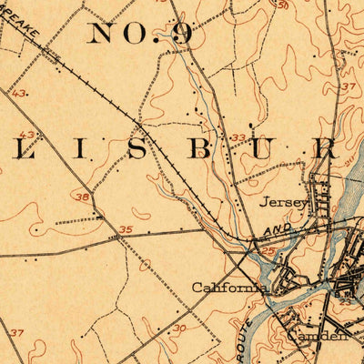 United States Geological Survey Salisbury, MD-DE (1901, 62500-Scale) digital map