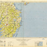 United States Geological Survey Salisbury, MD-DE-NJ-VA (1948, 250000-Scale) digital map