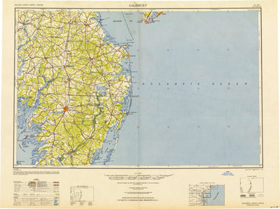 United States Geological Survey Salisbury, MD-DE-NJ-VA (1948, 250000-Scale) digital map