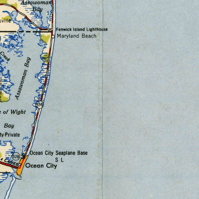 United States Geological Survey Salisbury, MD-DE-NJ-VA (1948, 250000-Scale) digital map
