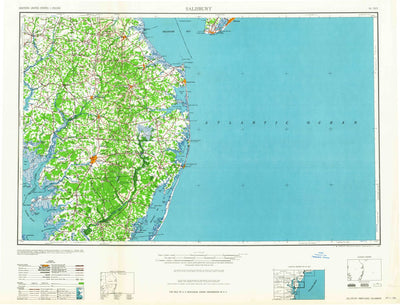 United States Geological Survey Salisbury, MD-DE-NJ-VA (1965, 250000-Scale) digital map