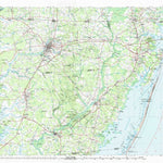 United States Geological Survey Salisbury, MD-DE-VA (1983, 100000-Scale) digital map