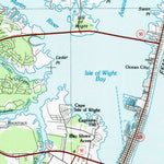 United States Geological Survey Salisbury, MD-DE-VA (1983, 100000-Scale) digital map