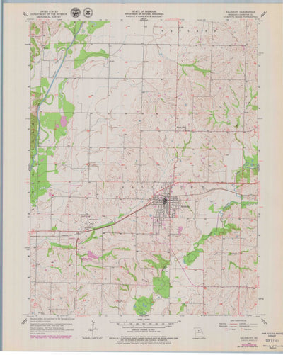 United States Geological Survey Salisbury, MO (1956, 24000-Scale) digital map