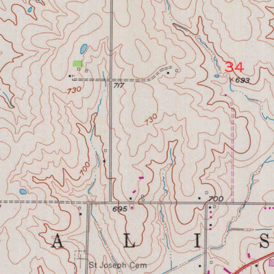 United States Geological Survey Salisbury, MO (1956, 24000-Scale) digital map