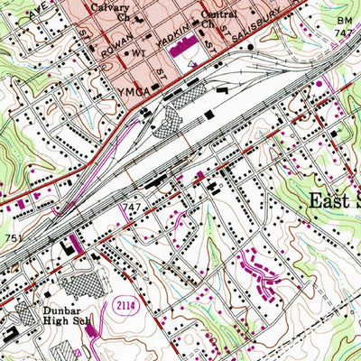 United States Geological Survey Salisbury, NC (1962, 24000-Scale) digital map