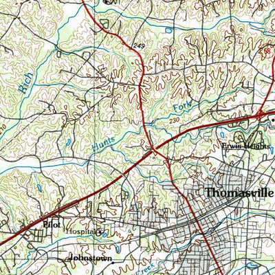 United States Geological Survey Salisbury, NC (1985, 100000-Scale) digital map