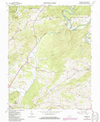 United States Geological Survey Salisbury, VA (1962, 24000-Scale) digital map
