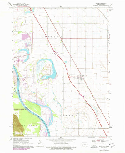 United States Geological Survey Salix, IA-NE (1964, 24000-Scale) digital map
