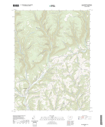 United States Geological Survey Salladasburg, PA (2023, 24000-Scale) digital map