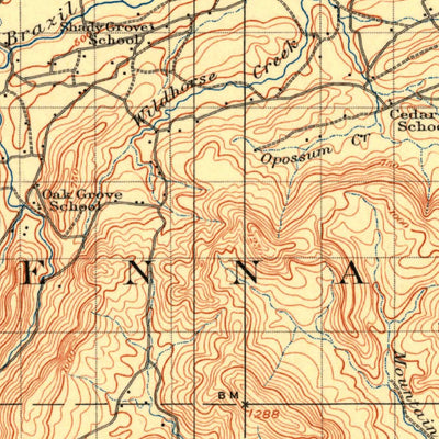 United States Geological Survey Sallisaw, OK (1911, 125000-Scale) digital map