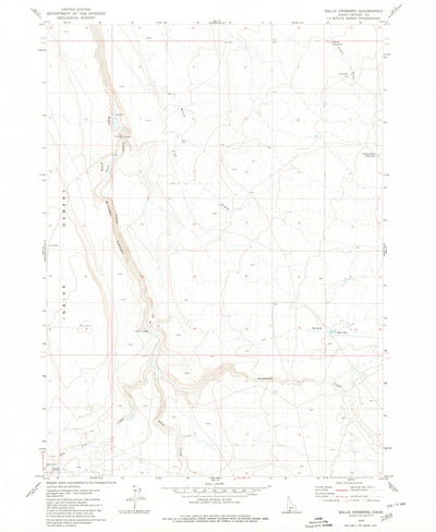 United States Geological Survey Salls Crossing, ID (1979, 24000-Scale) digital map