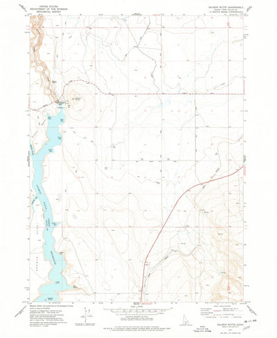 United States Geological Survey Salmon Butte, ID (1977, 24000-Scale) digital map